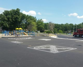 Game Courts at New Elementary School in Northwest Indiana